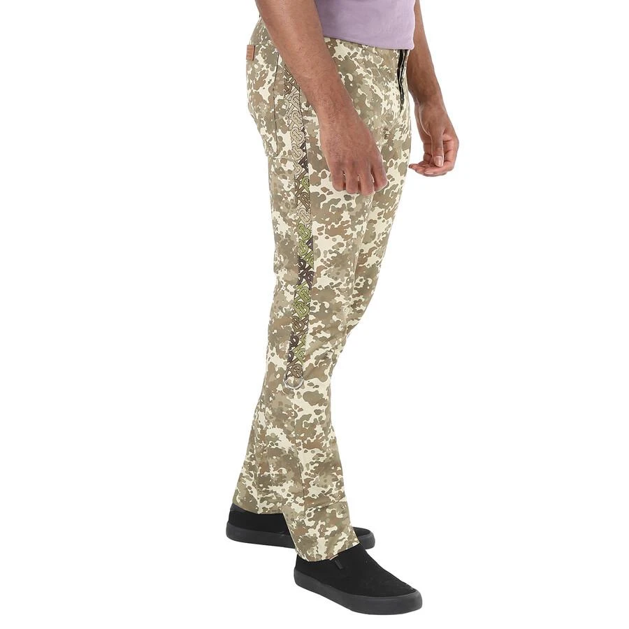商品Burberry|Burberry Stripe Detail Monogram Print Cotton Trousers, Brand Size 46  (Waist Size 31.1"),价格¥696,第2张图片详细描述