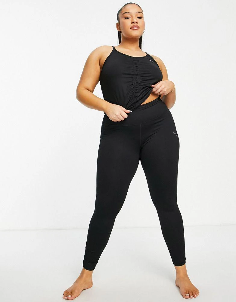 商品Puma|Puma Studio Plus ruched top in black,价格¥96,第2张图片详细描述