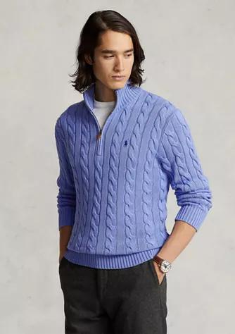 商品Ralph Lauren|Cable Knit Cotton Sweater,价格¥646,第3张图片详细描述