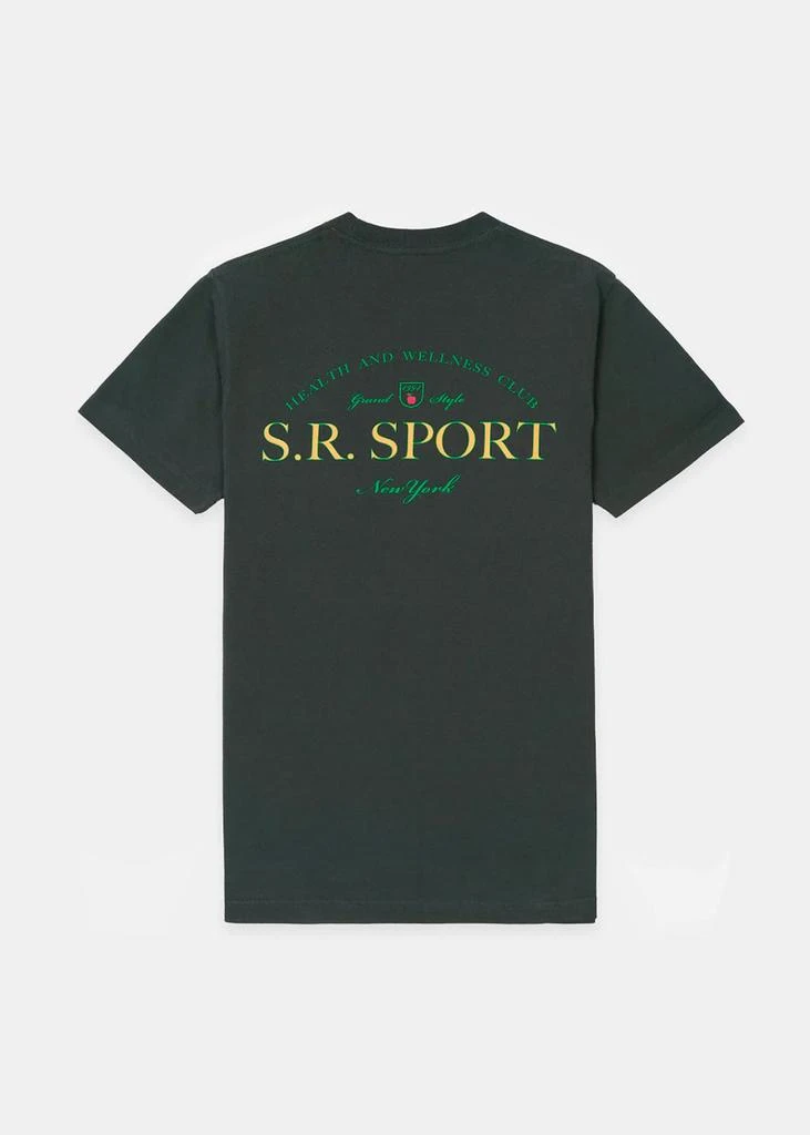 商品Sporty & Rich|Faded Black Wimbledon T-Shirt,价格¥250,第2张图片详细描述