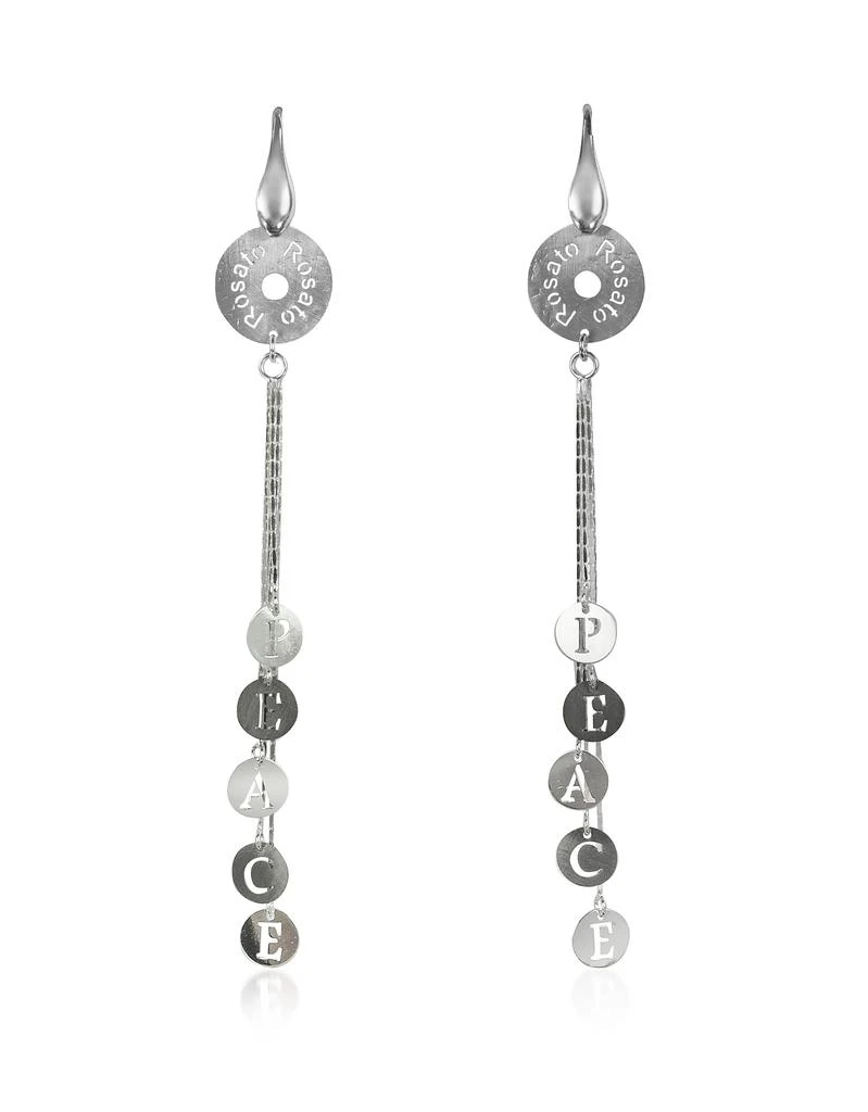 商品Rosato 洛萨朵|Sterling Silver Peace Charm Long Earrings,价格¥1090,第1张图片