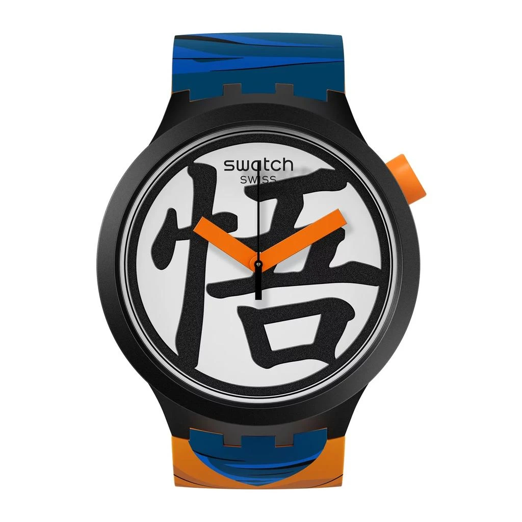 商品Swatch|X Goku Collaboration Quartz White Dial Men's Watch SB01Z101,价格¥787,第1张图片