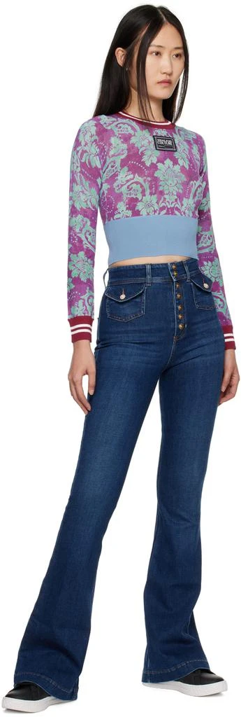 商品Versace|Multicolour Tapestry Long Sleeve T-Shirt,价格¥2022,第4张图片详细描述