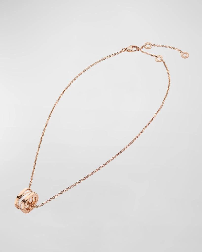 商品BVLGARI|B.Zero1 18k Rose Gold White Ceramic Charm Necklace,价格¥30597,第3张图片详细描述
