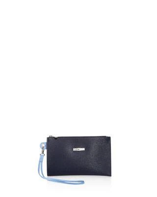 商品Longchamp|Roseau Flat Leather Cosmetics Case,价格¥1011,第1张图片