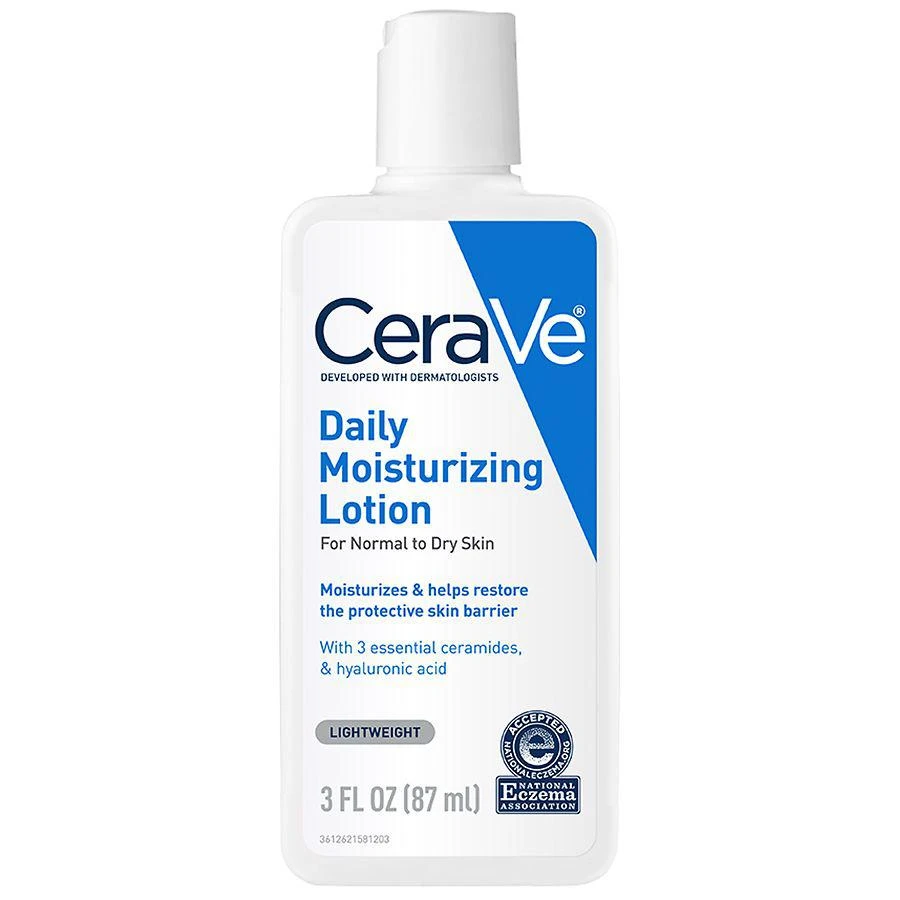 商品CeraVe|Moisturizing Lotion with Hyaluronic Acid for Normal to Dry Skin, Travel Size Fragrance-Free,价格¥71,第1张图片