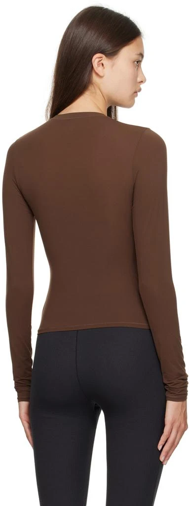 商品SKIMS|Brown Fits Everybody Long Sleeve T-Shirt,价格¥413,第3张图片详细描述