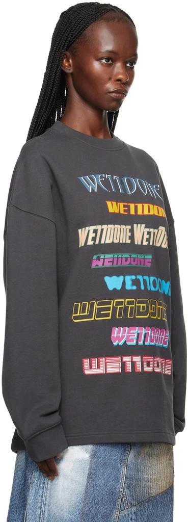 商品We11done|Gray Printed Sweatshirt,价格¥1231,第2张图片详细描述