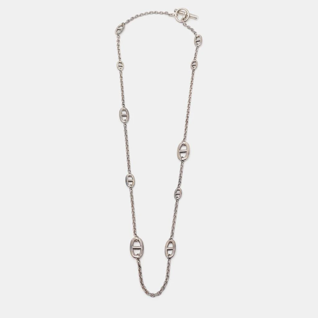 商品[二手商品] Hermes|Hermès Sterling Silver Farandole Long Toggle Necklace,价格¥6798,第1张图片