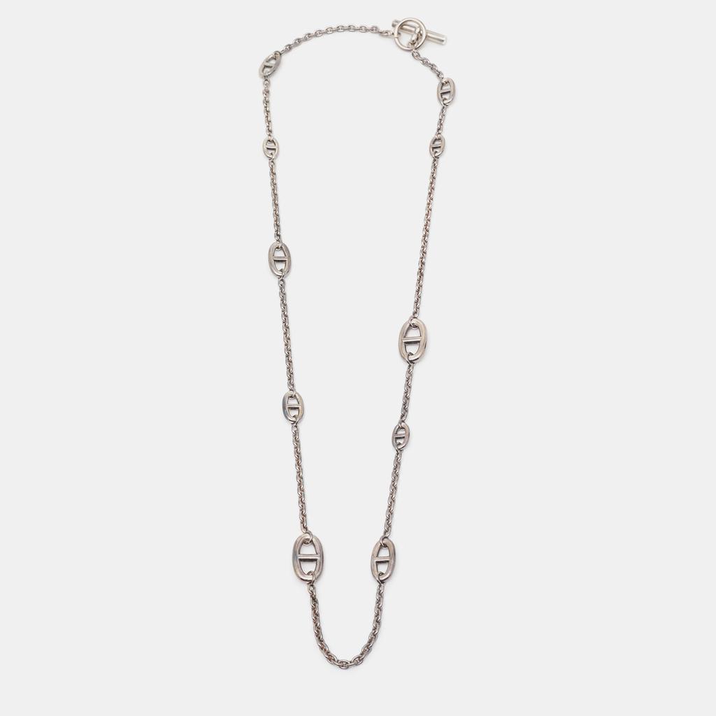 商品[二手商品] Hermes|Hermès Sterling Silver Farandole Long Toggle Necklace,价格¥6678,第1张图片