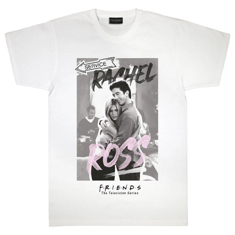 商品Friends|Friends Mens Mr Rachel Mrs Ross T-Shirt (White),价格¥154,第1张图片