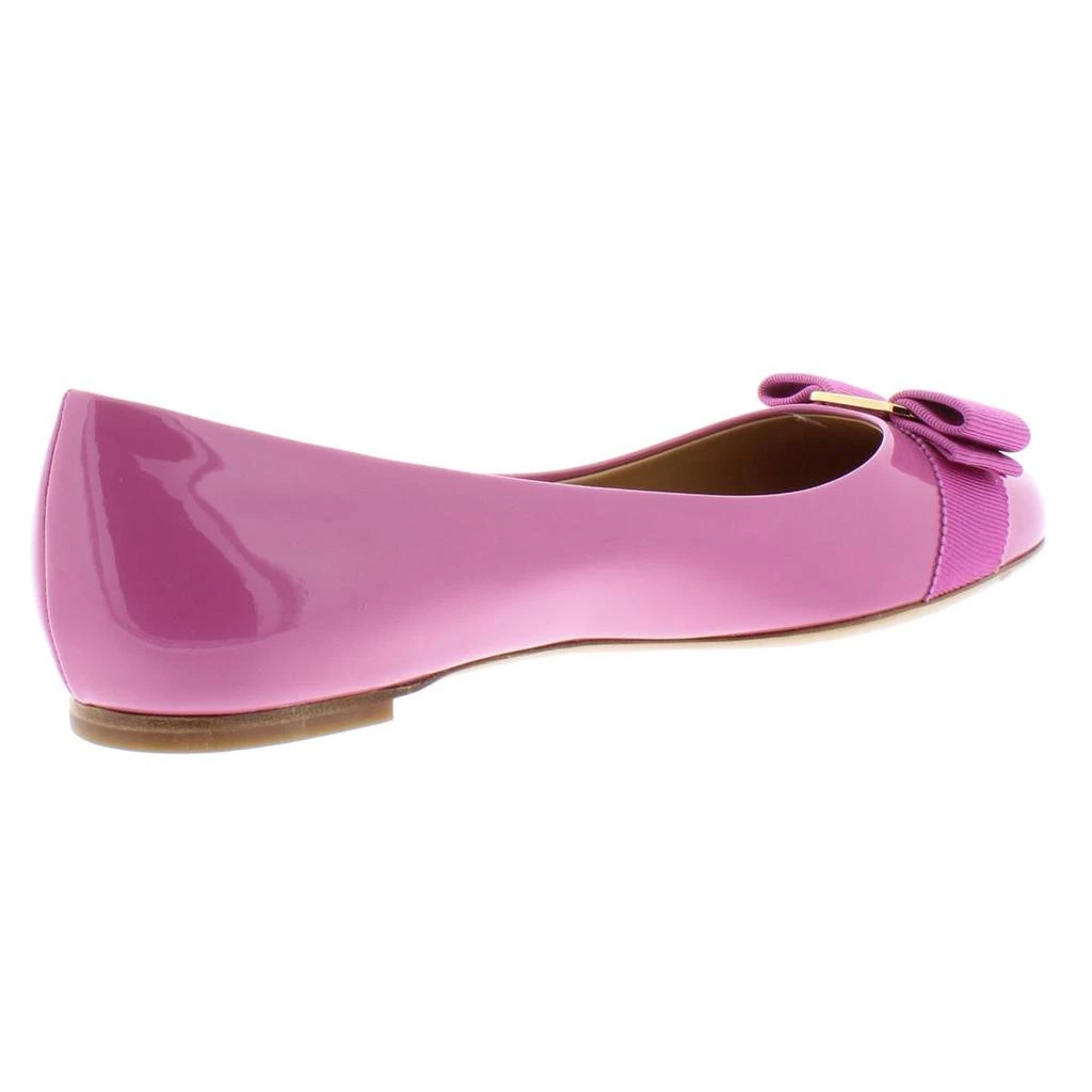 商品Salvatore Ferragamo|Salvatore Ferragamo Womens Varina Patent Leather Slip On Ballet Flats,价格¥2447,第2张图片详细描述