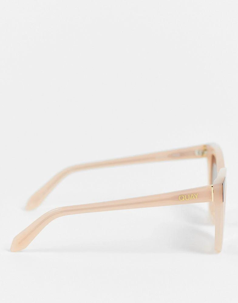 商品Quay|Quay Noosa cat eye sunglasses in pink with tort corners,价格¥217,第4张图片详细描述