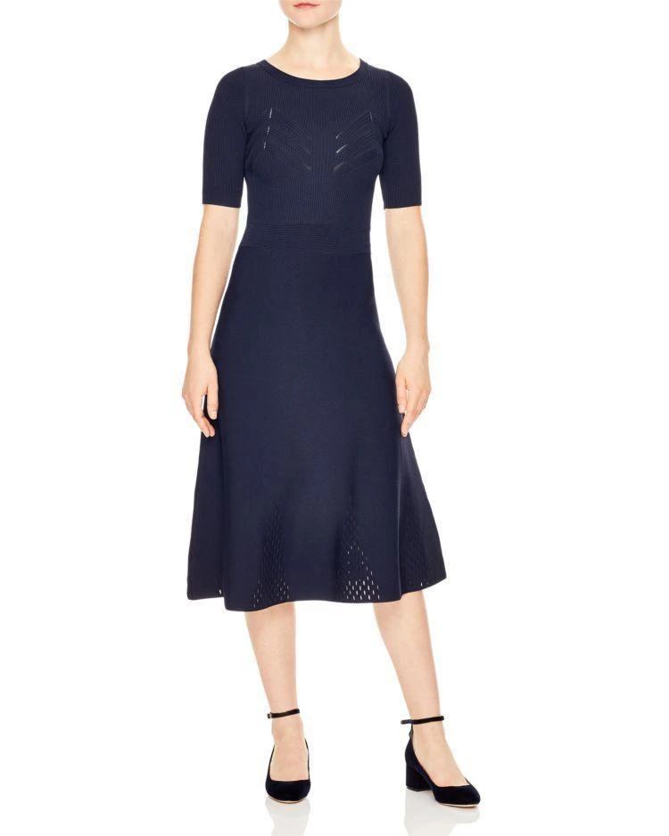 商品Sandro|Brunella Knit Midi Dress,价格¥1848,第1张图片