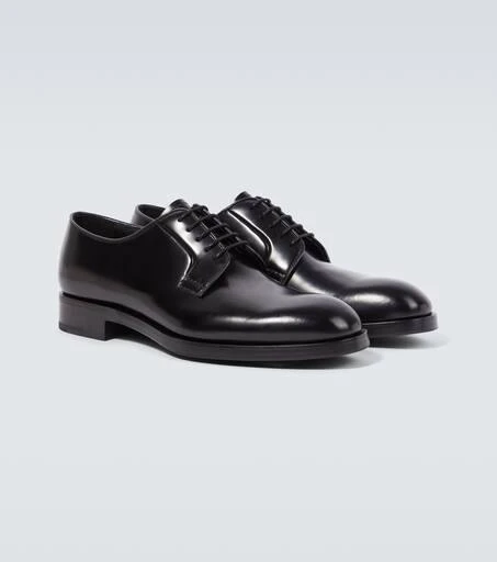 商品Prada|磨砂皮革德比鞋,价格¥11317,第5张图片详细描述