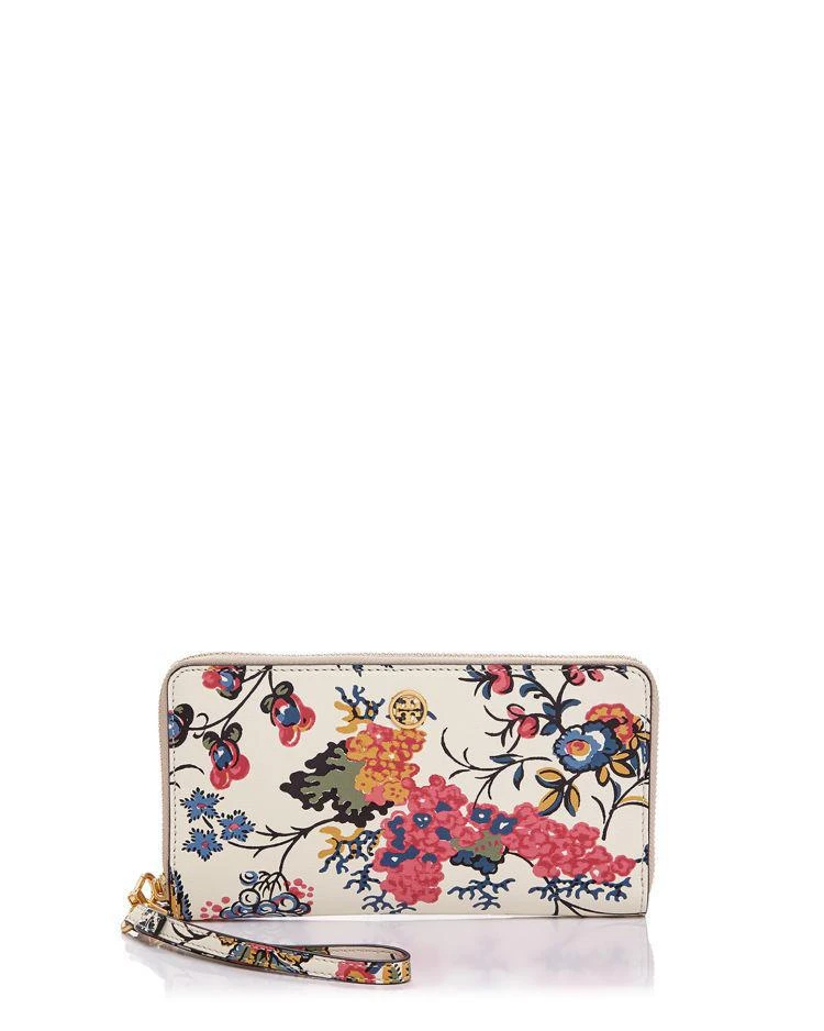 商品Tory Burch|Parker Zip Floral Leather Continental Wallet,价格¥1037,第1张图片