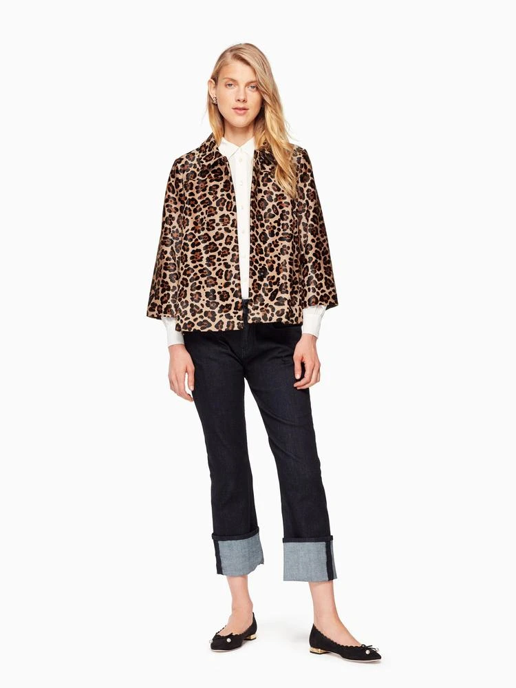 商品Kate Spade|leopard-print pony hair jacket,价格¥10104,第5张图片详细描述