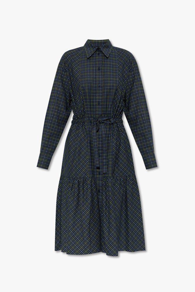 商品Kenzo|Kenzo Checked Midi-Length Shirt Dress,价格¥4846,第1张图片