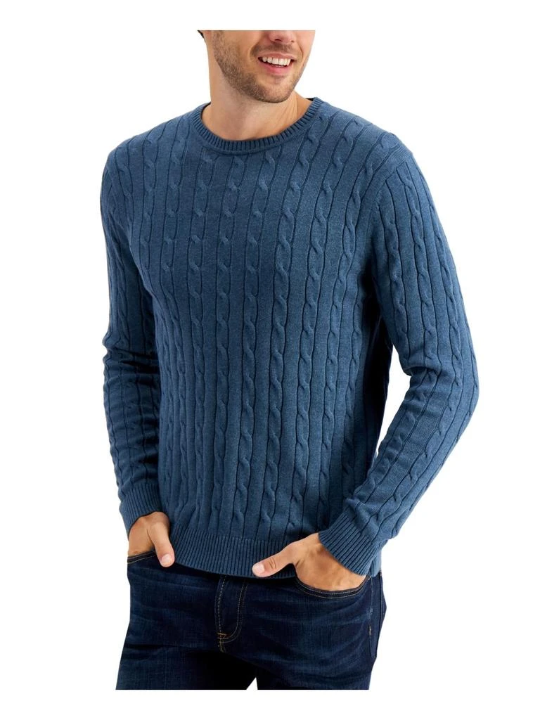 Mens Cable-Knit Crewneck Sweater 商品