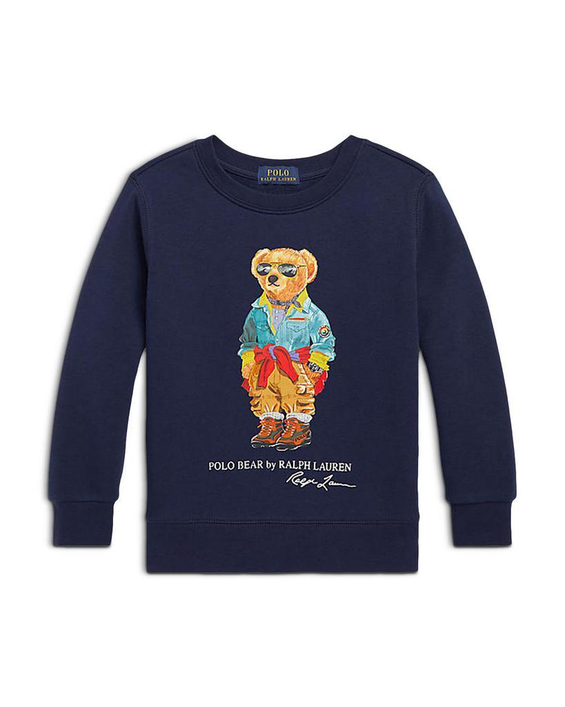 商品Ralph Lauren|Boys' Polo Bear Fleece Sweatshirt - Little Kid, Big Kid,价格¥466-¥498,第1张图片