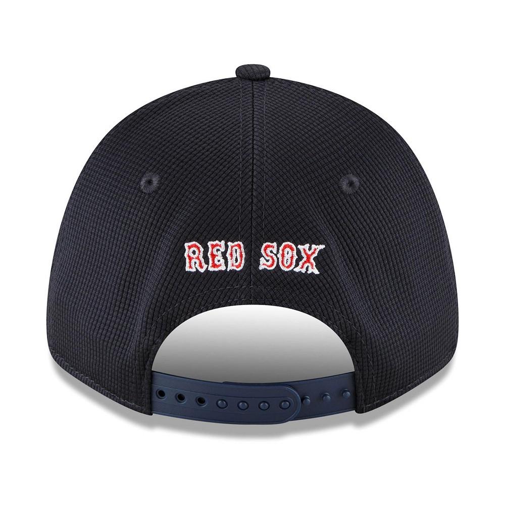 Men's Navy Boston Red Sox 2022 Clubhouse 9FORTY Snapback Hat商品第5张图片规格展示