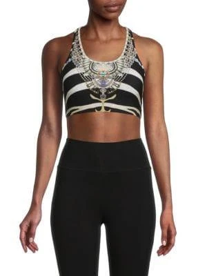 商品Camilla|Print Active Cropped Tank Top,价格¥364,第1张图片