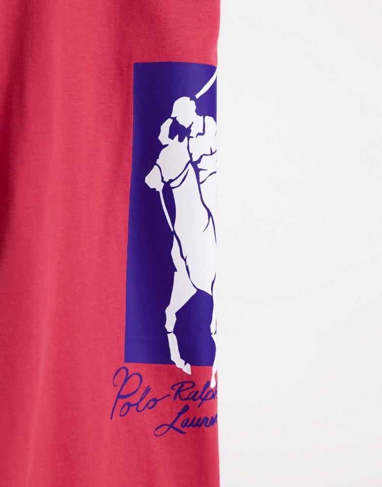 商品Ralph Lauren|Polo Ralph Lauren large player print t-shirt in red,价格¥340,第6张图片详细描述