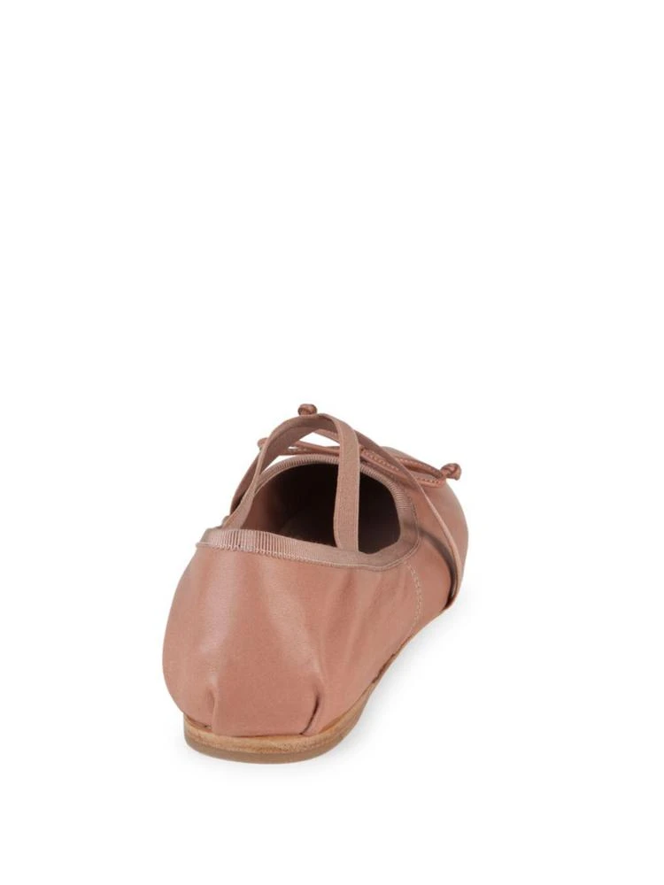 商品Miu Miu|Crisscross Leather Ballet Flats,价格¥1469,第2张图片详细描述