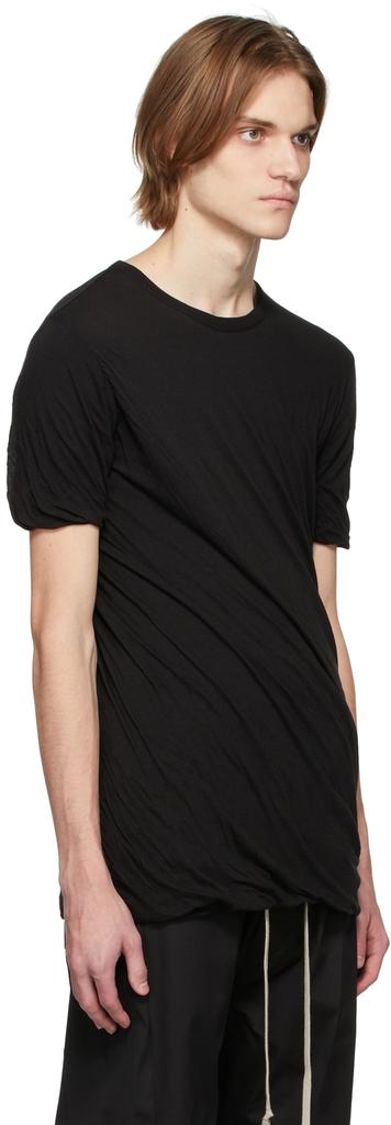 Black Double Short Sleeve T-Shirt商品第2张图片规格展示