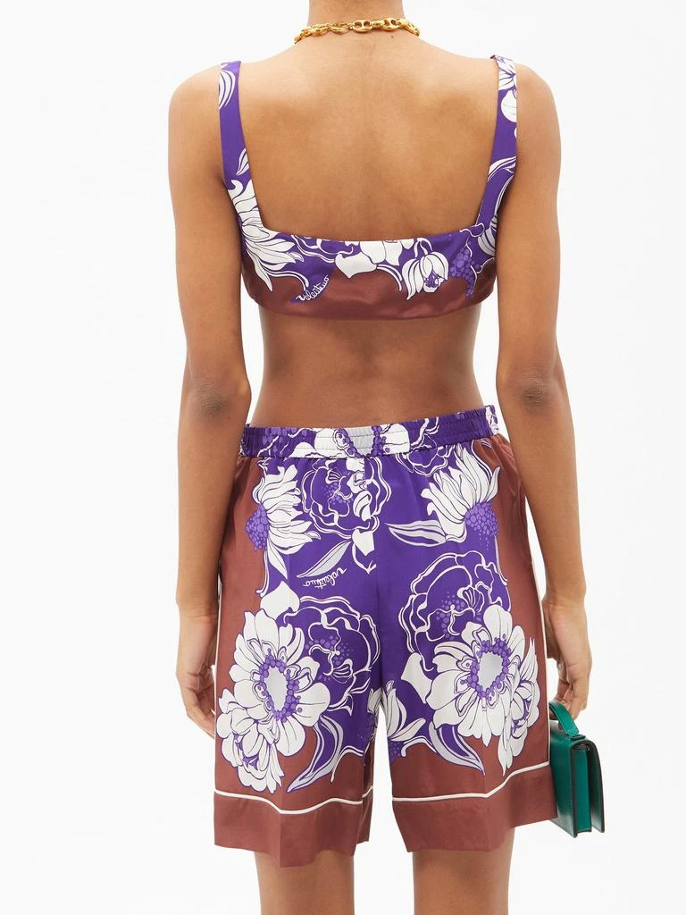 商品Valentino|Street Flowers Daisyland silk bra top,价格¥1218,第5张图片详细描述