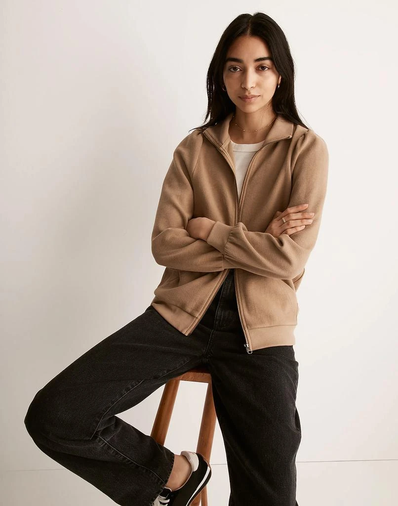 商品Madewell|Garment-Dyed Terry Zip-Up Sweatshirt,价格¥398,第1张图片