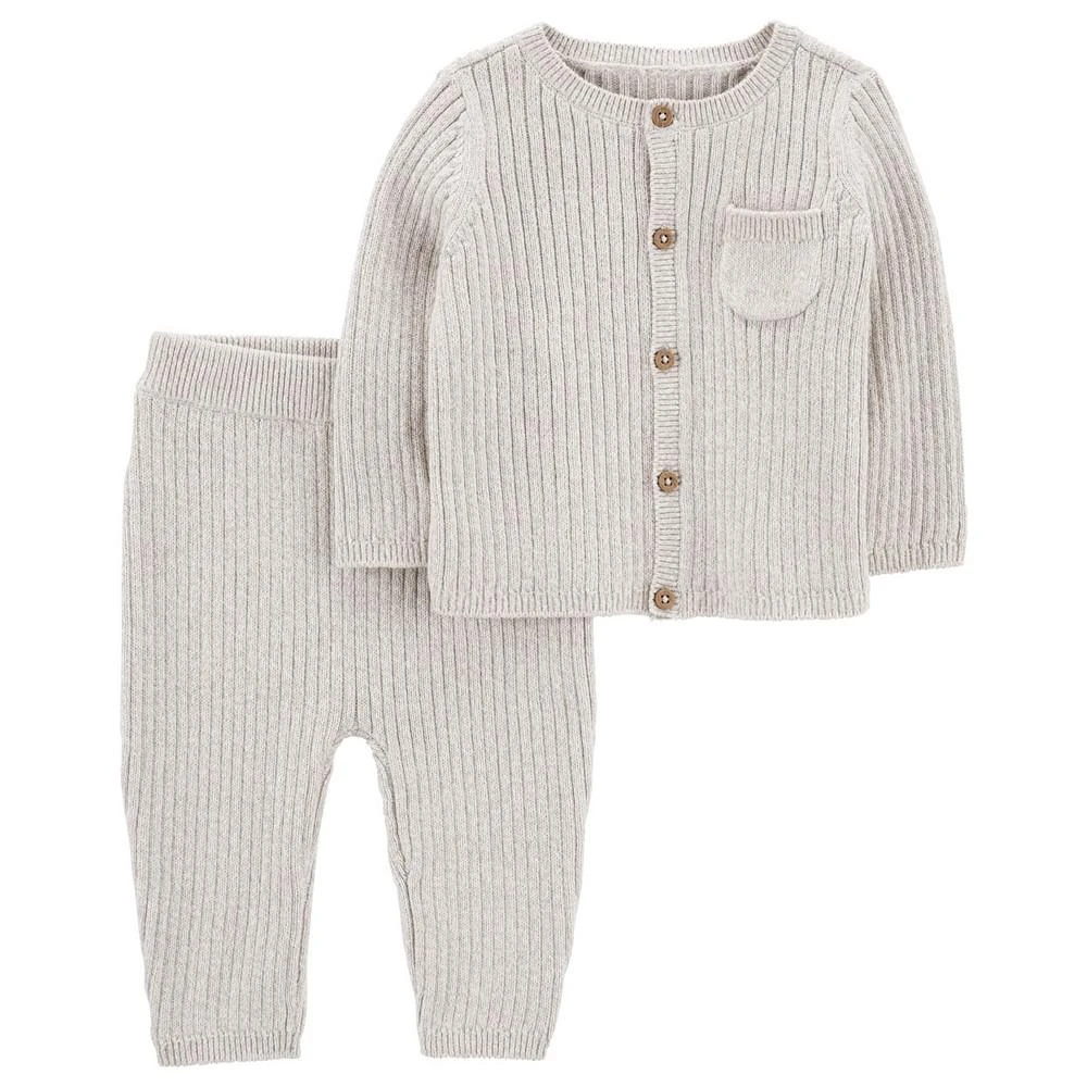 商品Carter's|Baby Boys and Baby Girls Cardigan Sweater and Pants, 2 Piece Set,价格¥200,第1张图片