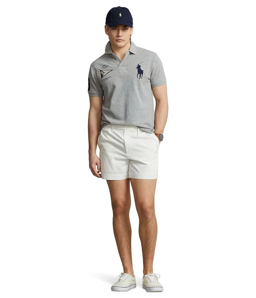 商品Ralph Lauren|Custom Slim Fit Big Pony Mesh Polo Shirt,价格¥542-¥846,第4张图片详细描述