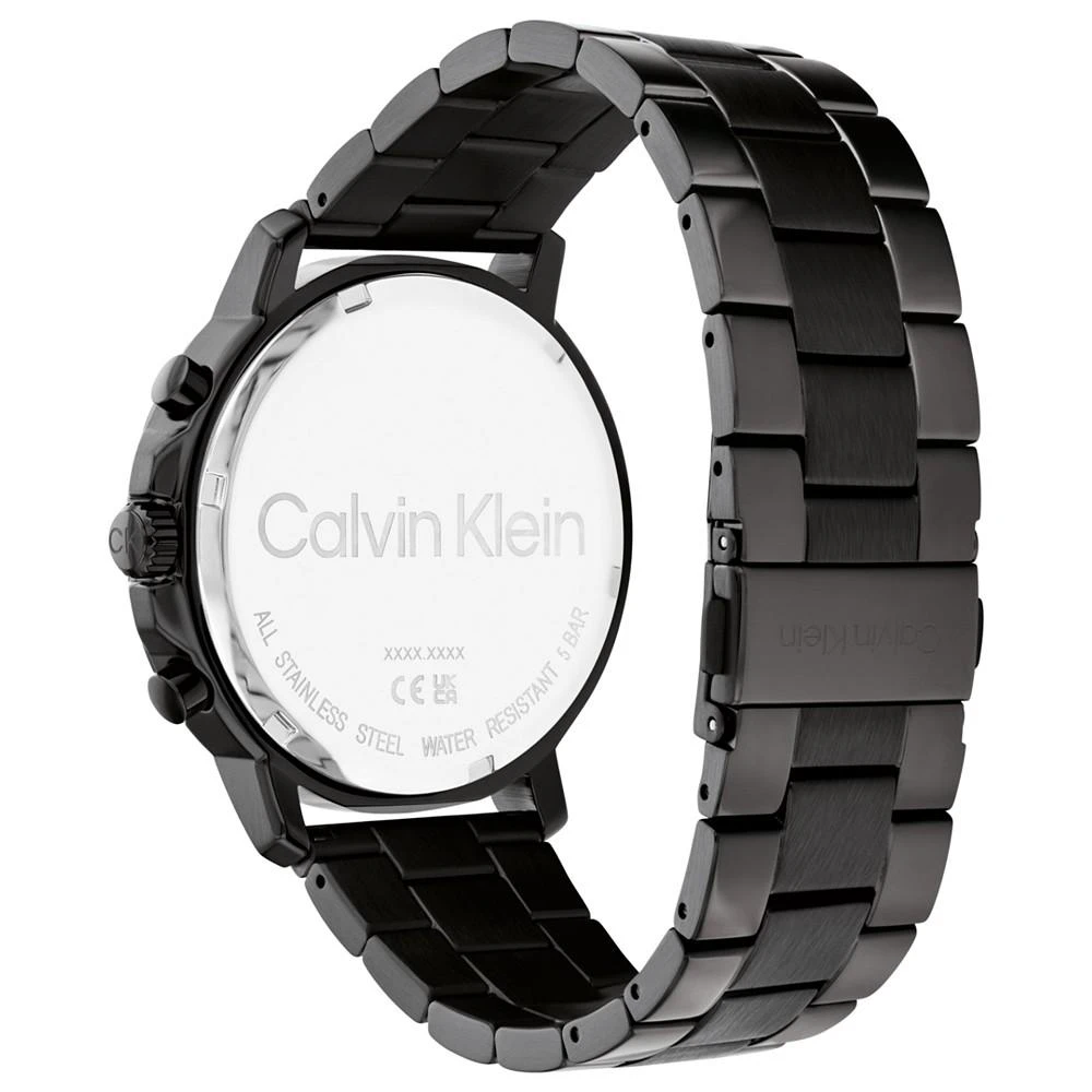 商品Calvin Klein|Men's Gauge Stainless Steel Bracelet Watch 46mm,价格¥1130,第3张图片详细描述