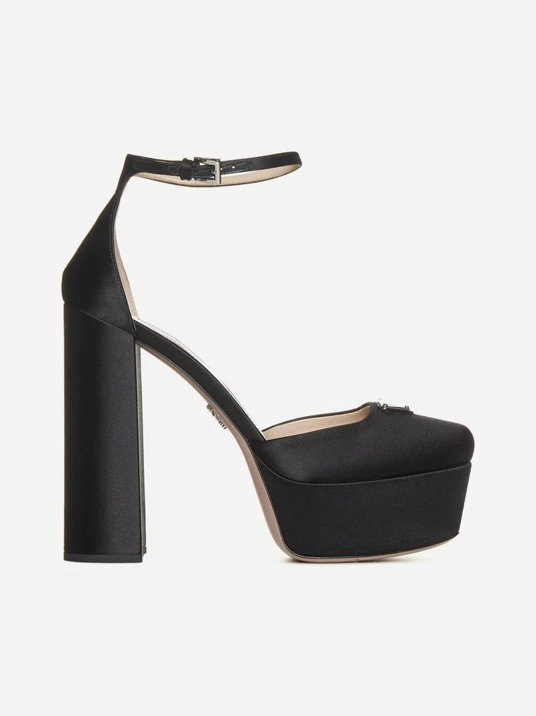 商品Prada|Satin platform pumps,价格¥7507,第1张图片