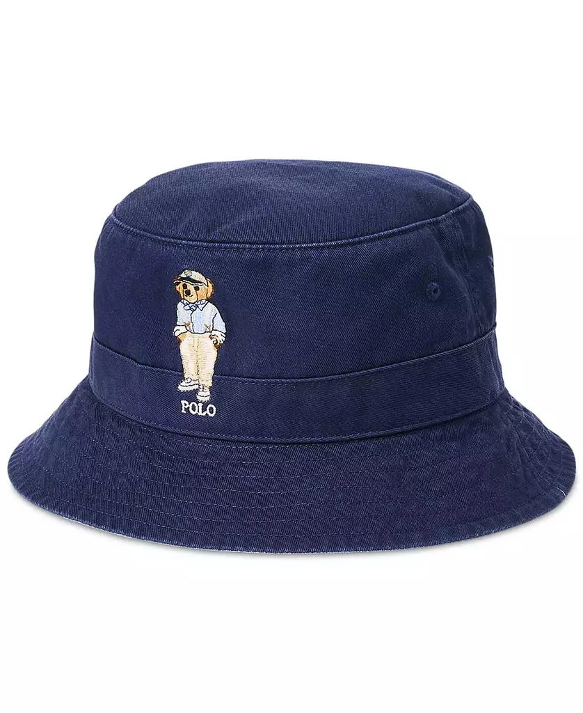 商品Ralph Lauren|Men's Polo Bear Twill Bucket Hat,价格¥212,第1张图片