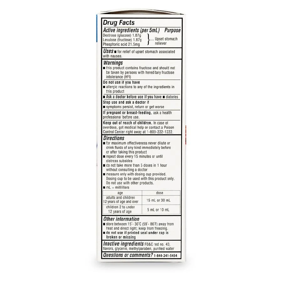 商品Emetrol|Non-Drowsy Nausea and Upset Stomach Relief Liquid Cherry,价格¥104,第4张图片详细描述