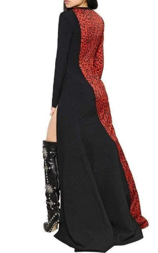 商品Fausto Puglisi|Red Leopard Print Stretch Silk Gown,价格¥3037,第5张图片详细描述