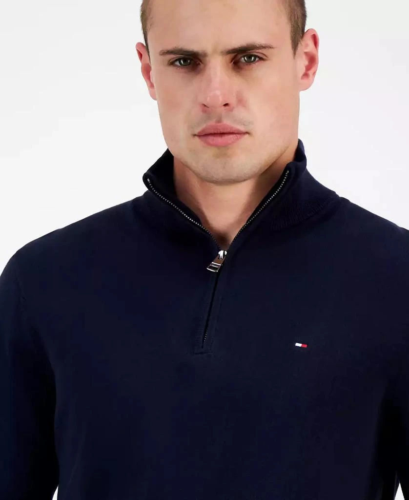 商品Tommy Hilfiger|Men's Quarter-Zip Pullover Knit Sweater,价格¥344,第2张图片详细描述