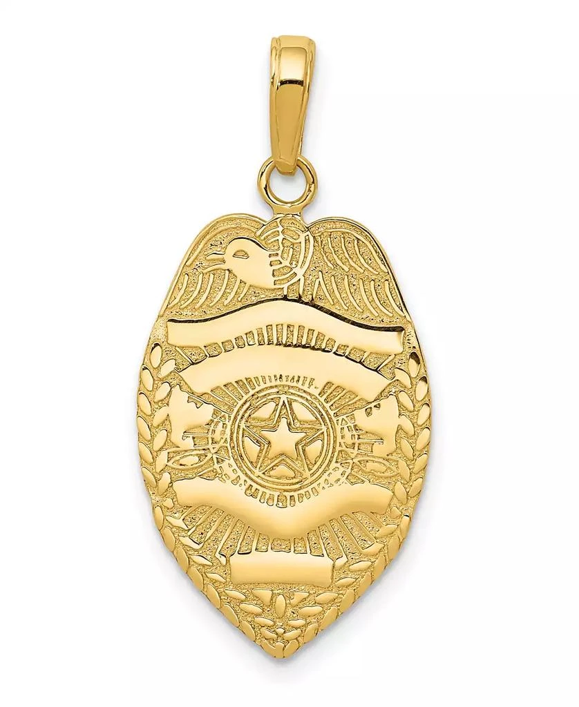 商品Macy's|Police Badge Pendant 14k Yellow Gold,价格¥1945,第1张图片