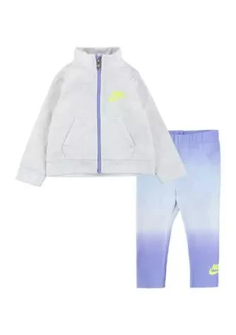 商品NIKE|Baby Girls Printed Club Zip Jacket And Leggings Set,价格¥189,第1张图片