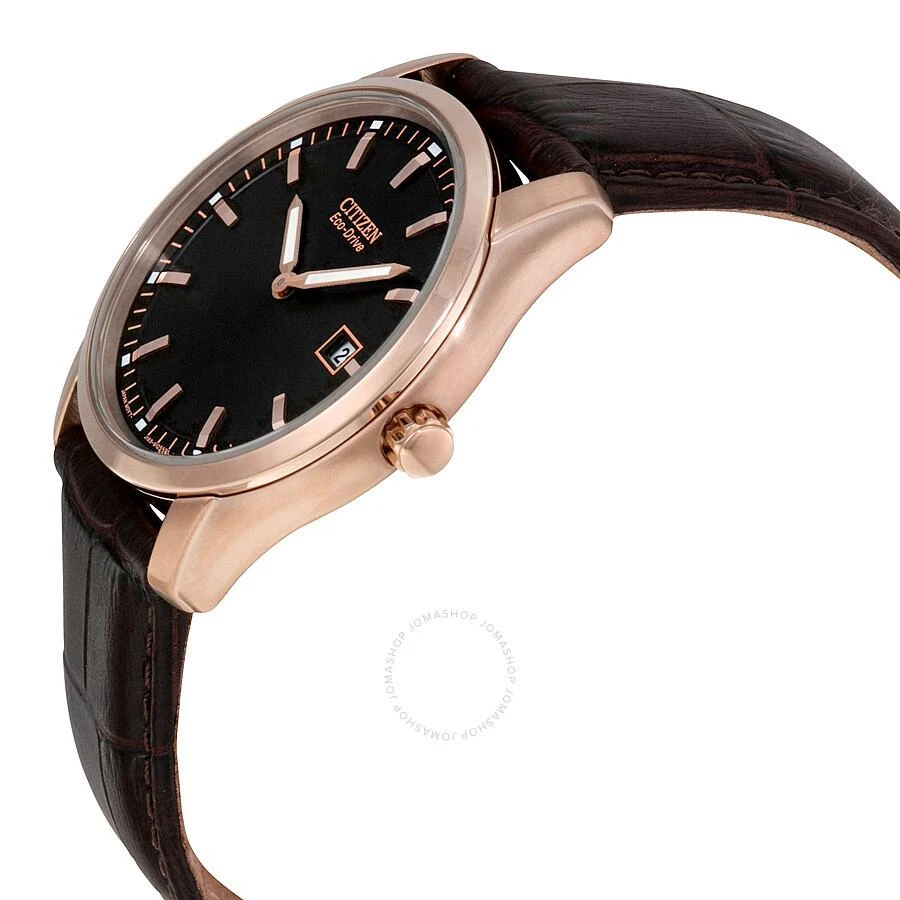 商品Citizen|Eco Drive Black Dial Brown Leather Men's Watch AU1043-00E,价格¥1227,第2张图片详细描述