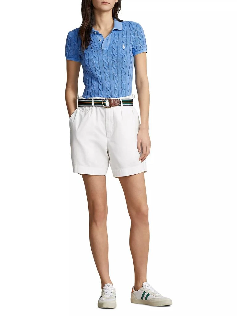 商品Ralph Lauren|Cable-Knit Polo Shirt,价格¥1259,第2张图片详细描述