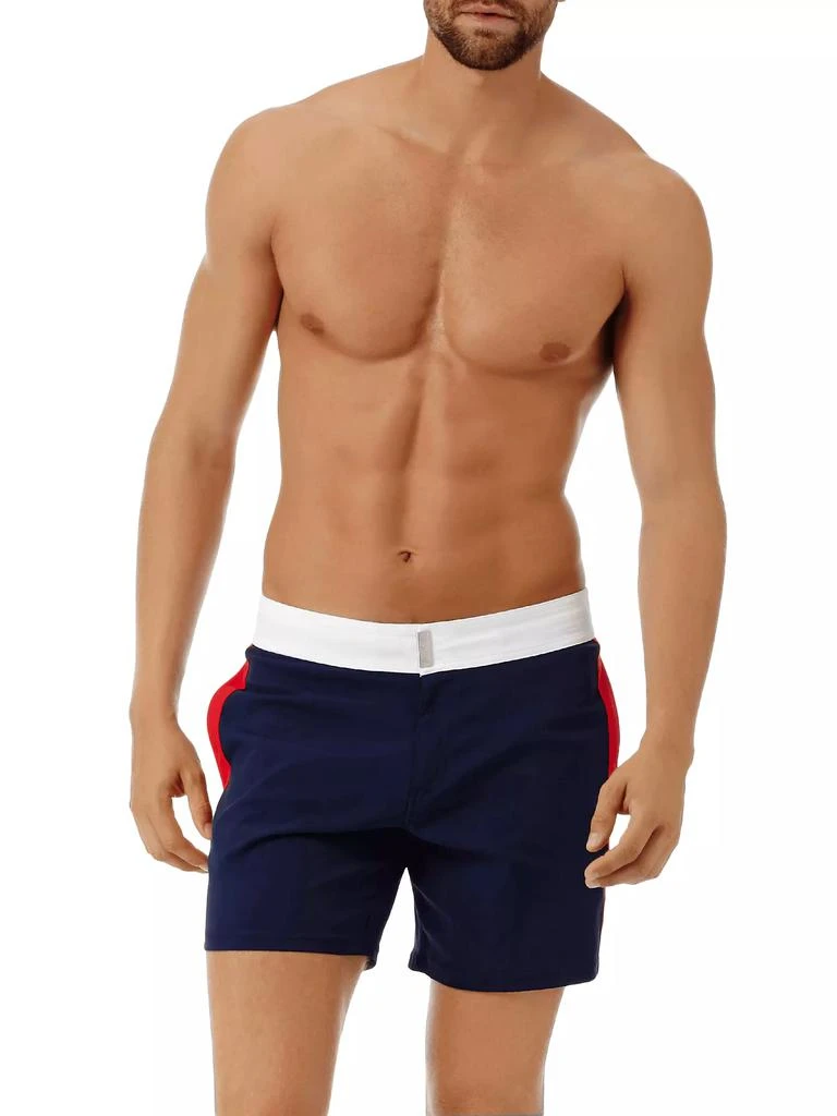 商品Vilebrequin|Colorblocked Stretch Swim Trunks,价格¥2125,第1张图片