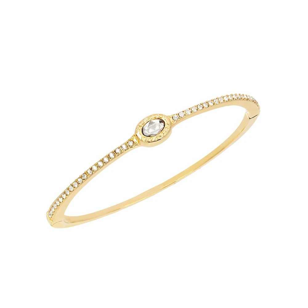 商品Coach|Signature Crystal Stone Pave Bangle Bracelet,价格¥498,第2张图片详细描述