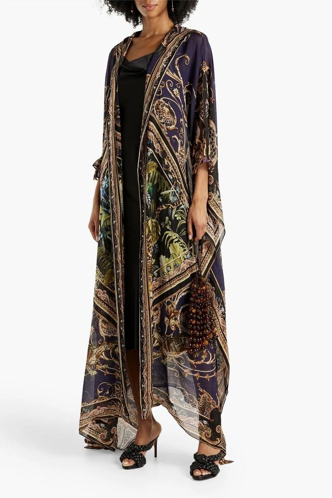 商品Camilla|Embellished printed silk-chiffon hooded kaftan,价格¥3374,第2张图片详细描述