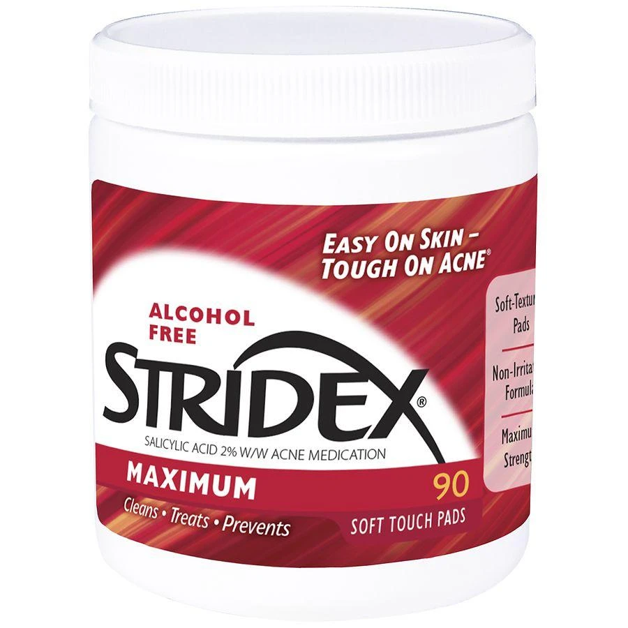 商品Stridex|水杨酸棉片 增强版,价格¥54,第2张图片详细描述