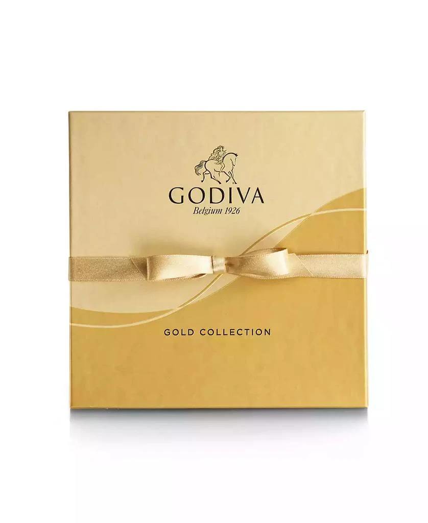 商品Godiva|Ballotin Assorted Chocolate Gold-Tone Ribbon Gift Box, 9 Piece,价格¥137,第2张图片详细描述