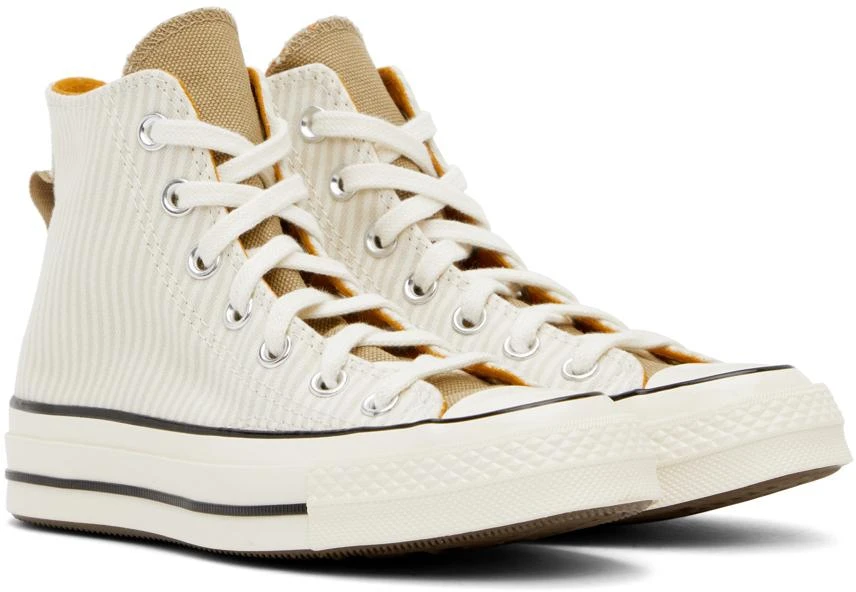 商品Converse|Beige Chuck 70 High Top Sneakers,价格¥176,第4张图片详细描述