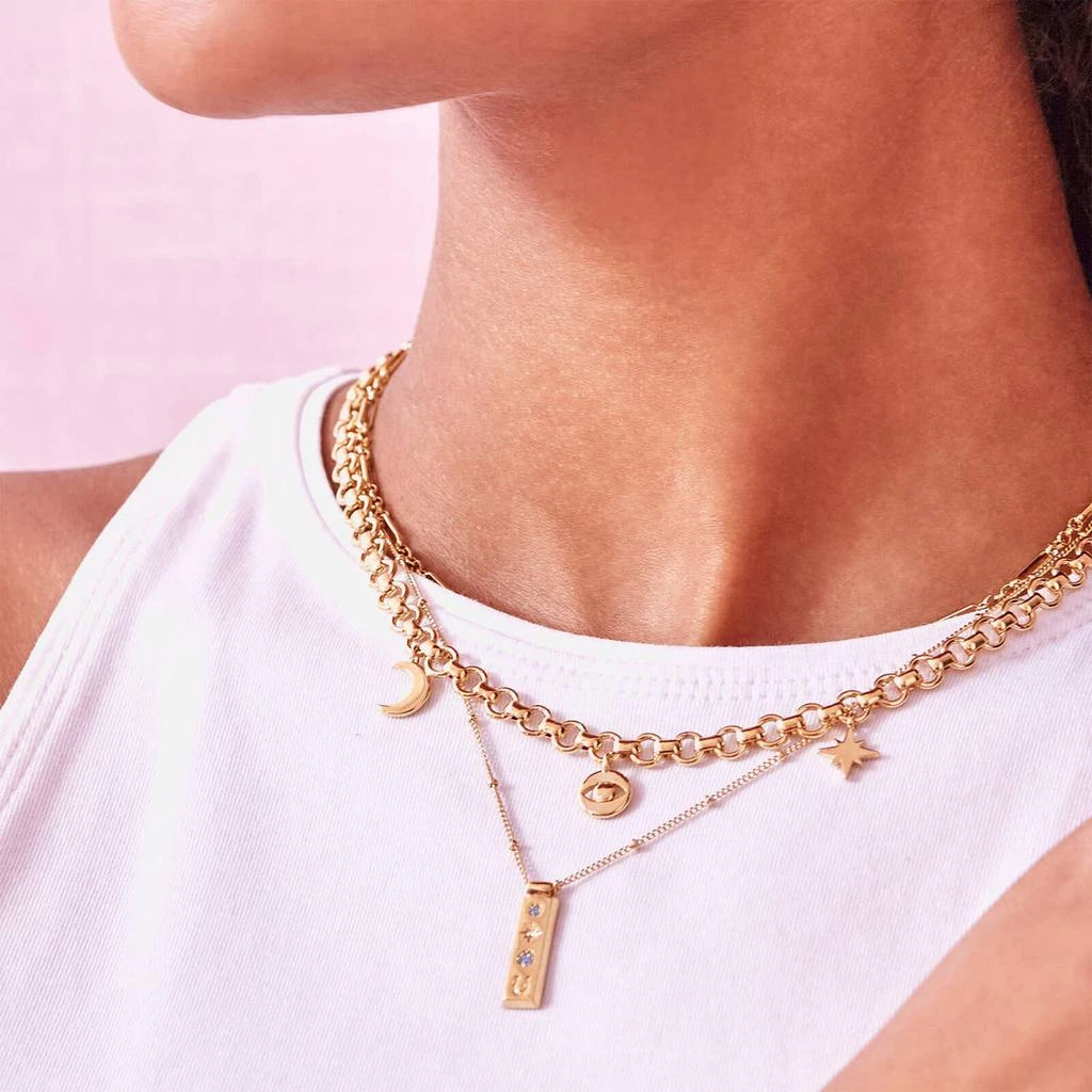 商品ESTELLA BARTLETT|Estella Bartlett Women's Chunky Chain Motif Necklace - Gold Plate/Gold Plated,价格¥148,第2张图片详细描述
